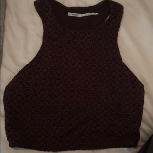 Urban outfitters maroon crop top